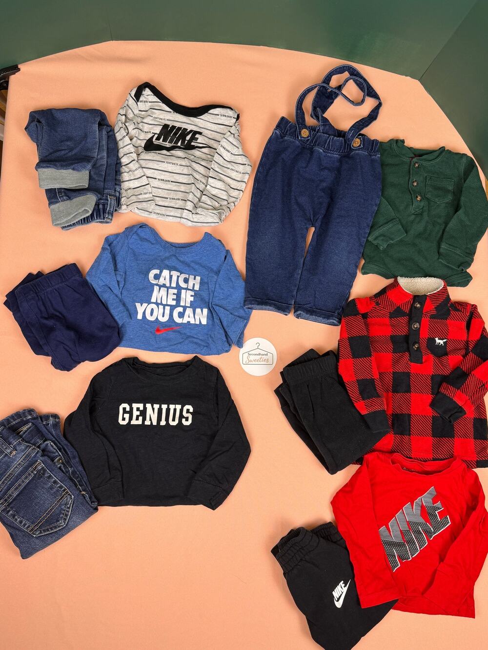 Boys 12M Fall/Winter Mix & Match Clothing Lot – 12 Pieces – #185